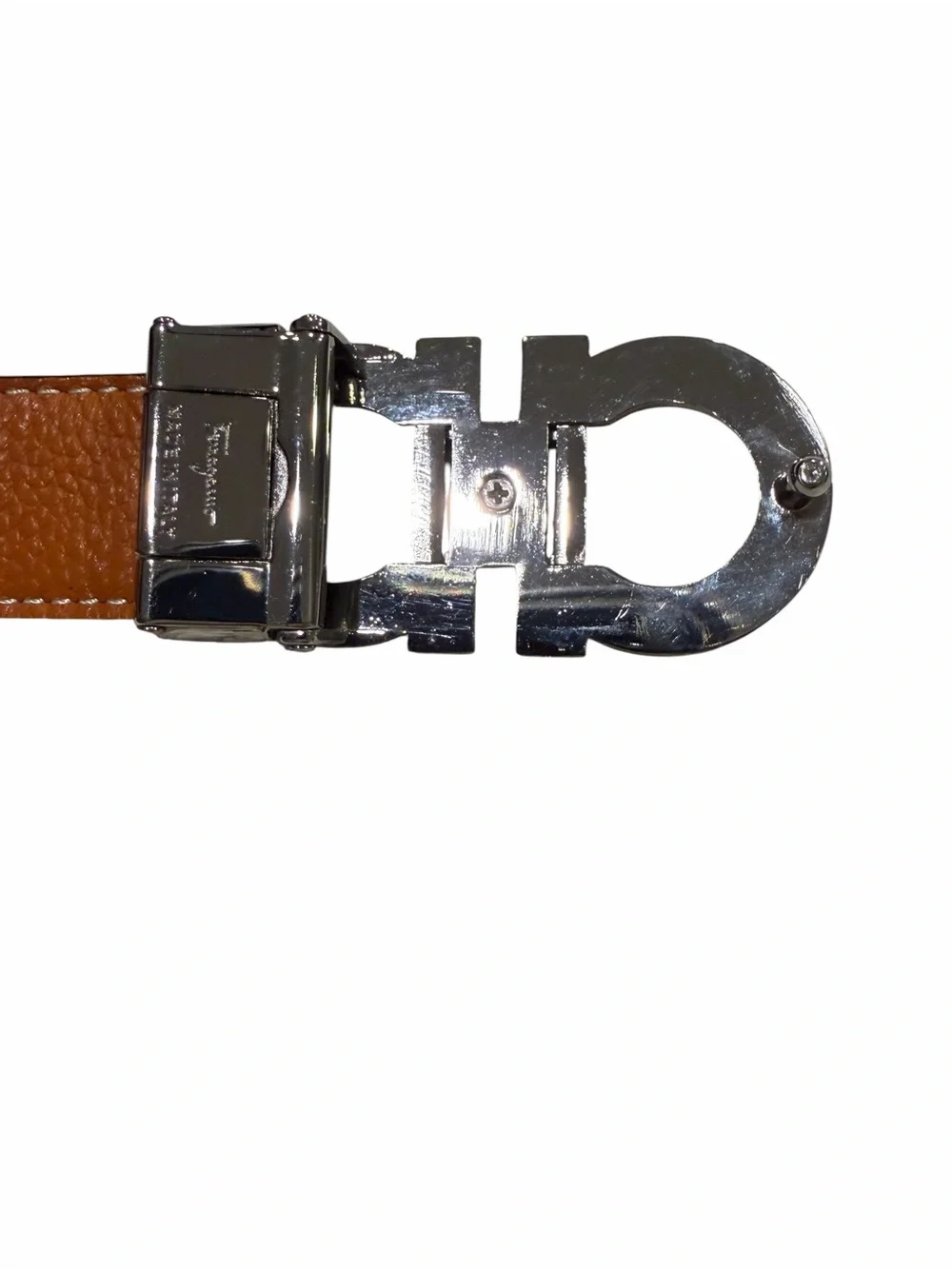 Salvatore Ferragamo reversible Gancini leather men’s belt
